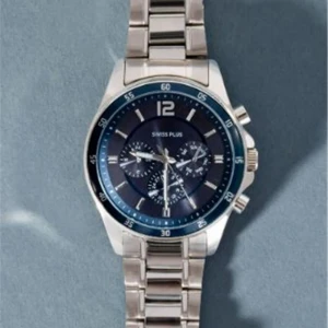 Swiss Plus Man Watch Basic Seri Model-8 ST3516AGS Lüx Blue-Silver(Kol Saati)