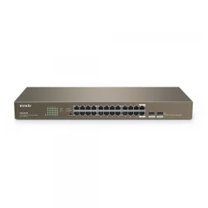 Tenda TEG1024F 24 Port 10-100-1000 Mbps + 2 Port SFP Switch Çelik Kasa Rack Mount
