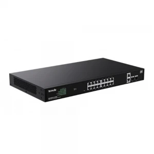 Tenda TEG2220P-16-250W 16 Port 10-100-1000 POE +2 SFP Switch Cloud Yönetilebilir Çelik Kasa Switch