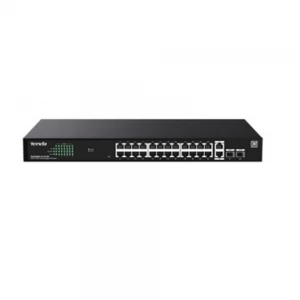 Tenda TEG2228P-24-410W 24 Port 10-100-1000 + 2 Port SFP + 2 Port Uplink Cloud Yönetilebilir