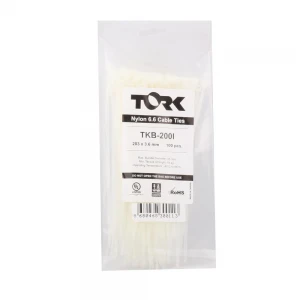 Tork TRK-100-3,5mm Beyaz 100lü Kablo Bağı