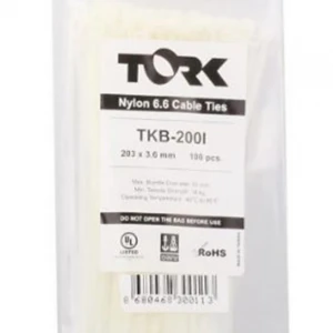 Tork TRK-300-3,5mm Beyaz 100lü Kablo Bağı