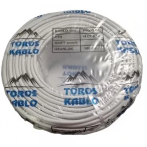 Toros Sinyal Kablosu 2x2,5 Cca Beyaz(top-100 Mt)