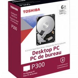 Toshiba 6TB 3.5" P300 HDWD260EZSTA SATA 3.0 5400 RPM Kutulu BOX Harddisk