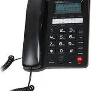 TRAX TC605 Siyah PB 16 Haneli LCD Ekran Handsfree Pilsiz Çalışma  Masa Üstü Telefon