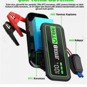 ULTRAI Jstar 8 20000mAh 3000A Jump Starter Taşınabilir Araç Akü Şarj Bataryası