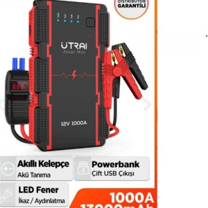 ULTRAI Jstar Mini 13000mAh 1000A Jump Starter Taşınabilir Araç Akü Şarj Bataryası