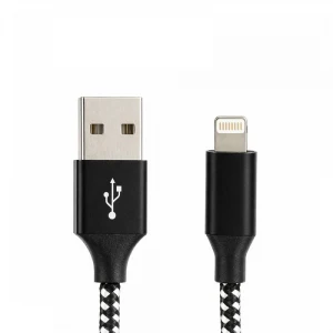 Vcom CU251 Lightning to USB 3m 12W (5V-2.4A) Örgülü Şarj Kablosu