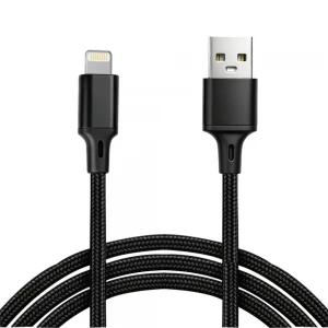 Vcom CU253 Lightning to USB 3m 10W (5V-2A) Örgülü Şarj Kablosu