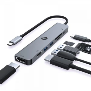 Vcom CUE39 Type-C To Hdmi(4K@60Hz)+Hdmi(1080P@60Hz)+Usb3.0+SD2.0+TF2.0+Pd 3.0 100W Çoklayıcı