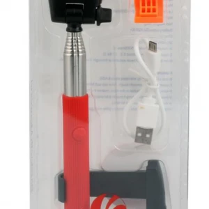 Vcom M404 Bluetooth Kırmızı Selfie Çekim Çubuğu