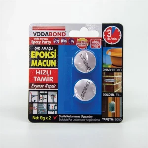 Vodaband 9GrX2 Epoksi Macun Hızlı Tamir Süper Yapıştırıcı Su Altı Kullanıma Uygundur