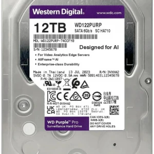 Wd 12Tb Purple Pro WD122PURP 7200 RPM 512MB Cache SATA 6.0Gb-s 3.5" Harddisk (İthalat)