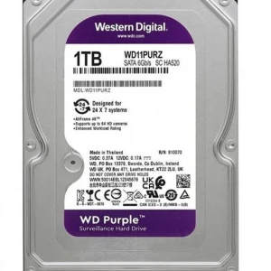 Wd 1Tb WD11PURZ 3.5 Purple Sata3 5400RPM 64MB 7-24 Guvenlık Harddisk (3 Yıl Resmı Dıst Garantılı)