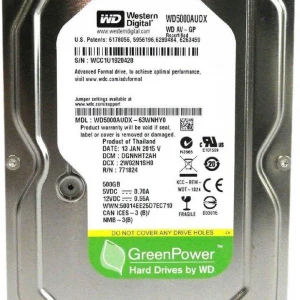 Wd 500Gb WD5000AUDX SATA 3.0 5400 3.5" RPM Hard Disk