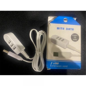 Wıth Data Usb 3 Port Usb Çoklayıcı (Kablo Uzunluğu 110cm)