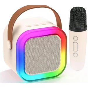 WowKids SY13 İki Mikrofonlu Pembe Karaoke Speaker